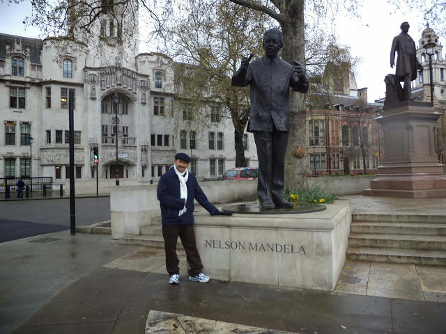 Nelson Mandela. Plaza del Parlamento. Londres. Foto Sandra de Rivero. Abril 2012